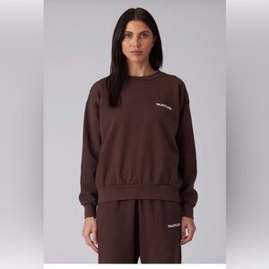 Talentless Women’s Lightweight Crewneck in Coco , size M